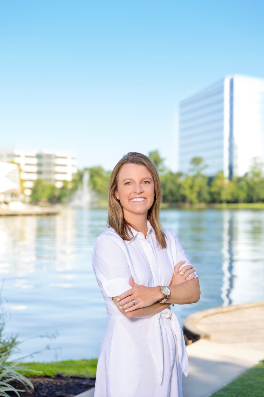 Tami Courtney by Lake Woodlands in Hughes Landing